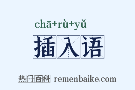 插入语是什么意思的图片